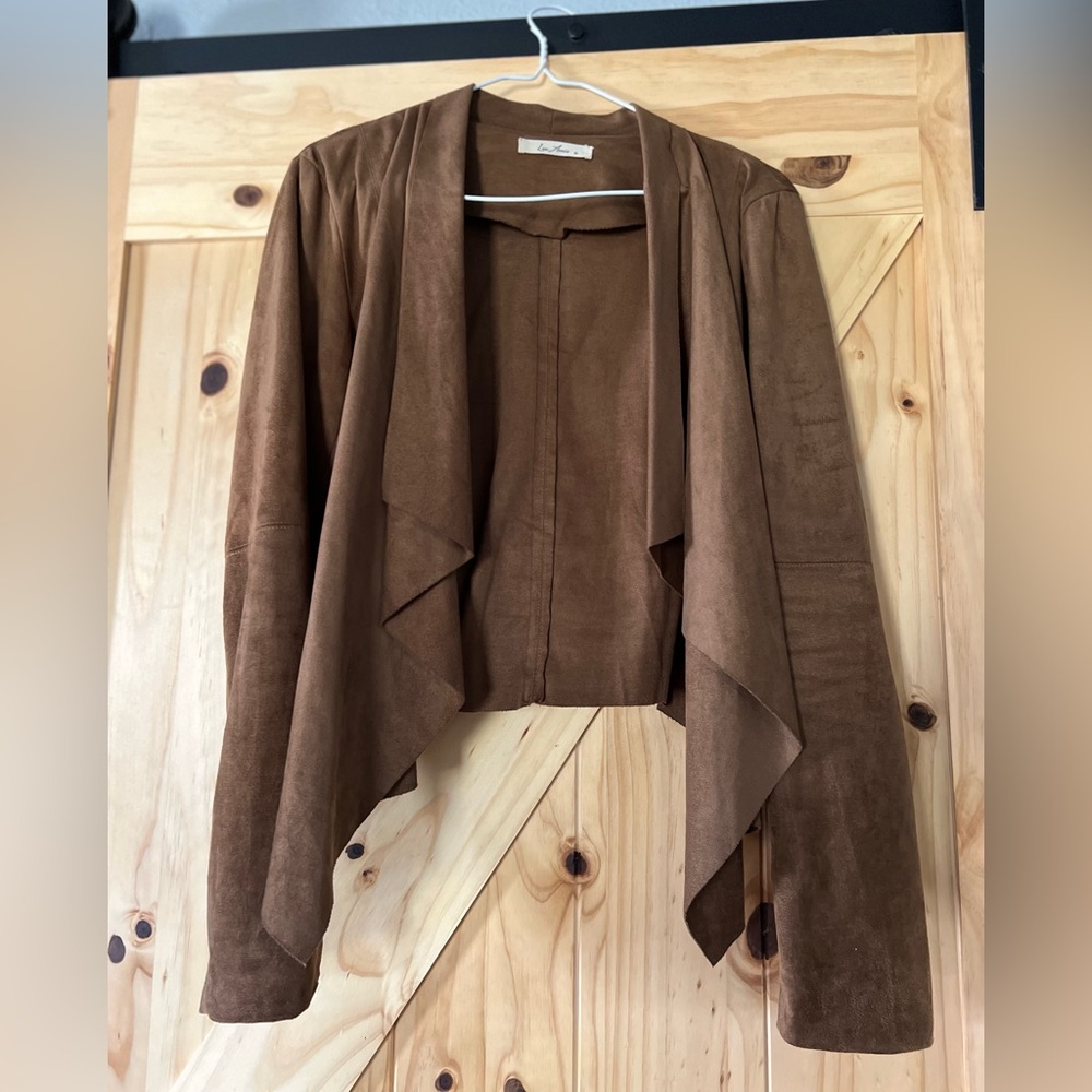 Women’s Brown Suede Jacket Medium